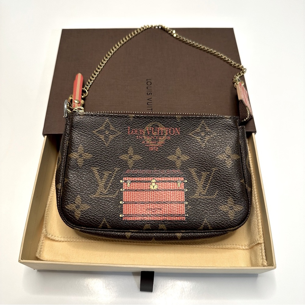 Louis Vuitton Monogram Mini Pochette Limited Edition Trunk & Lock